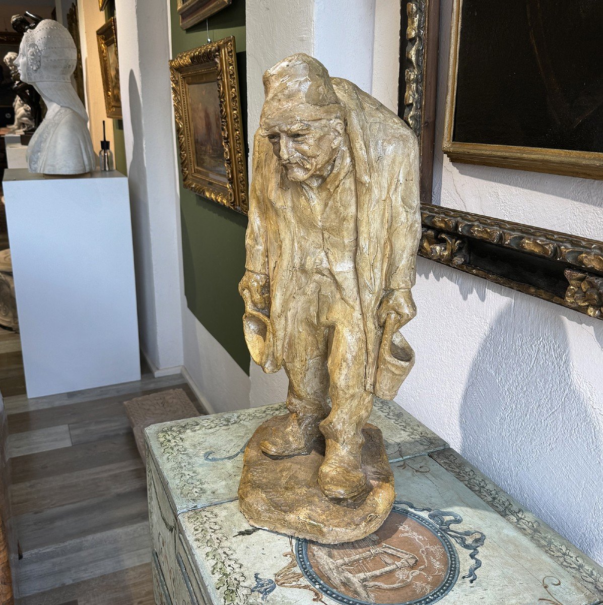 "Il mio Maestro - Tòni dël Fatin" - Scultura in gesso di Sandrun-photo-4