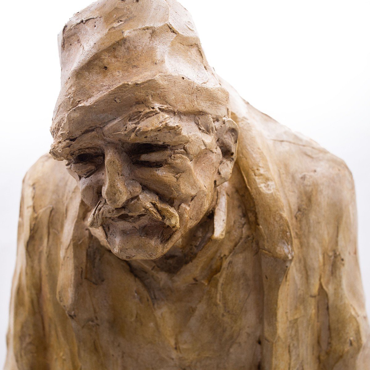 "Il mio Maestro - Tòni dël Fatin" - Scultura in gesso di Sandrun-photo-3