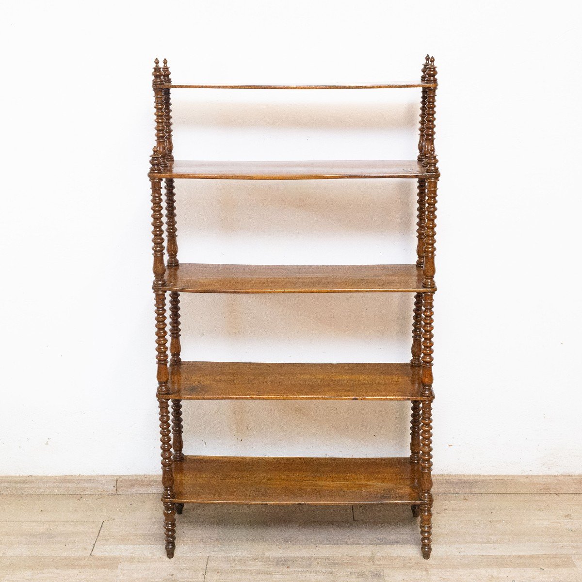 Etagere in noce Originele Luigi Fillippo, Epoca metà '800-photo-2