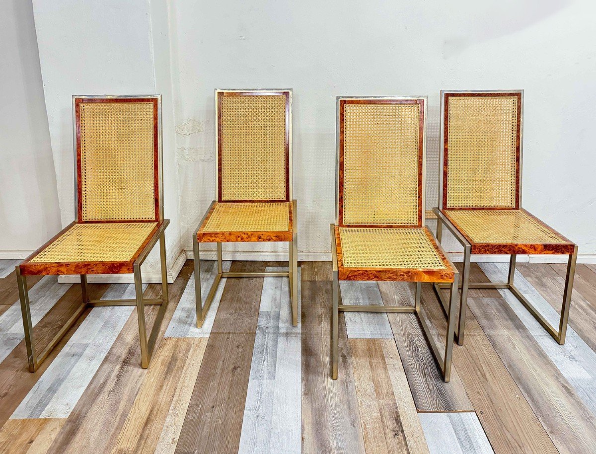 Set di 4 sedie di F. Smania per Studio Smania, Anni '70-photo-2