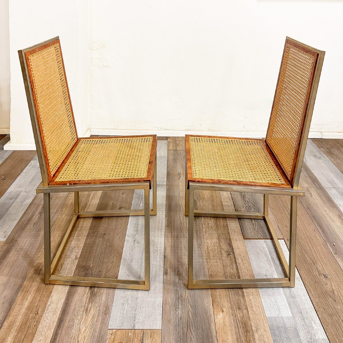 Set di 4 sedie di F. Smania per Studio Smania, Anni '70-photo-3