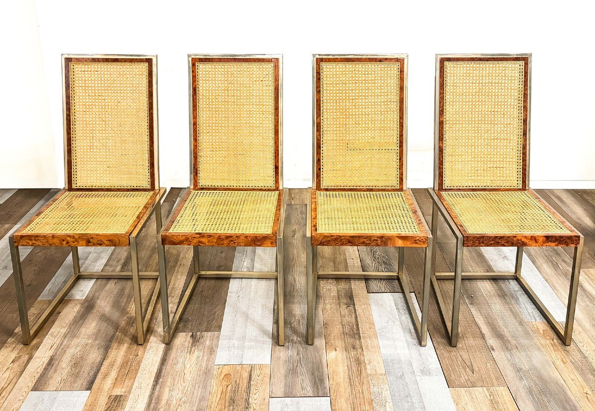 Set di 4 sedie di F. Smania per Studio Smania, Anni '70