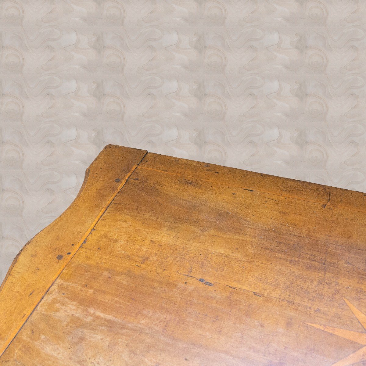 Tavolino barocco piemontese in noce con cassetto, originale, Epoca '800-photo-3