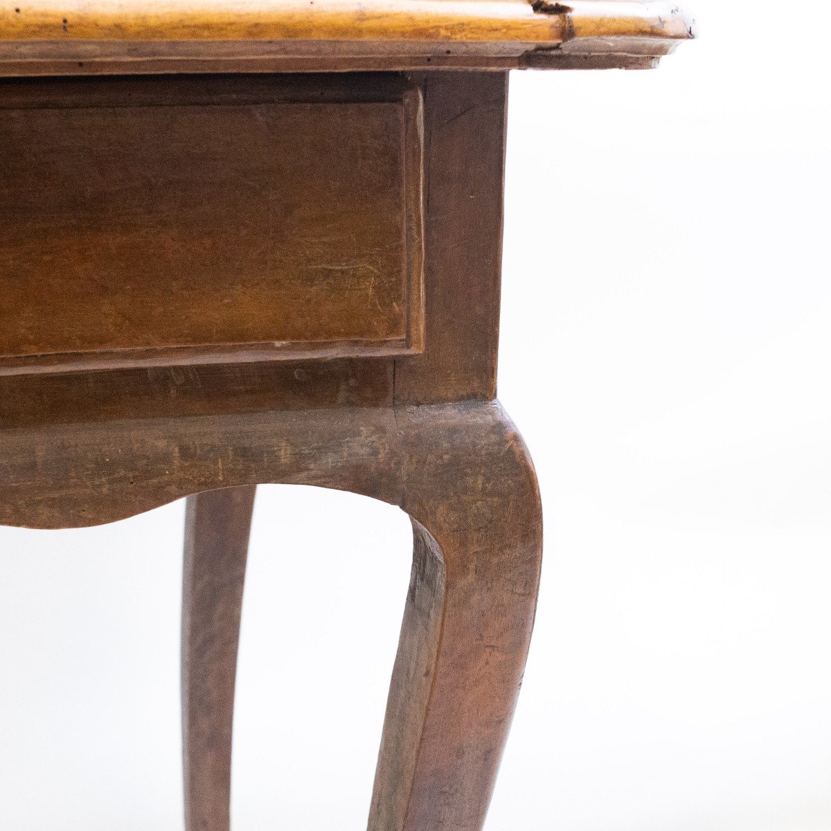 Tavolino barocco piemontese in noce con cassetto, originale, Epoca '800-photo-4