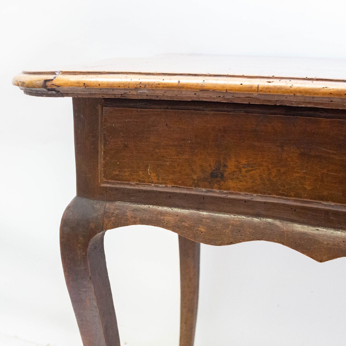 Tavolino barocco piemontese in noce con cassetto, originale, Epoca '800-photo-5