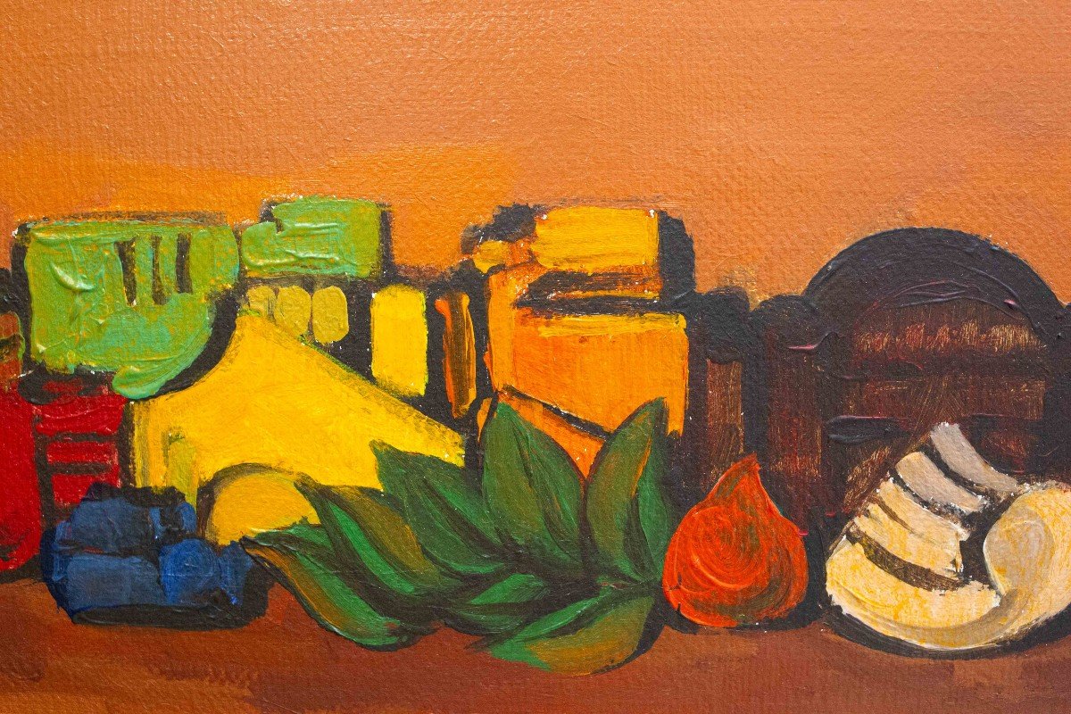 Domenico Cantatore, acrilico, "Natura Morta", firmato, 1972-photo-7