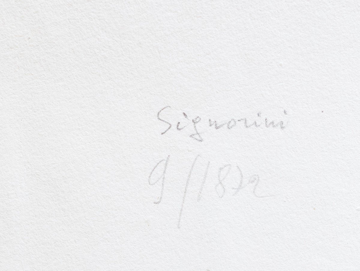 Telemaco Signorini, "A Pistoia", Acquaforte, Epoca '800-photo-1