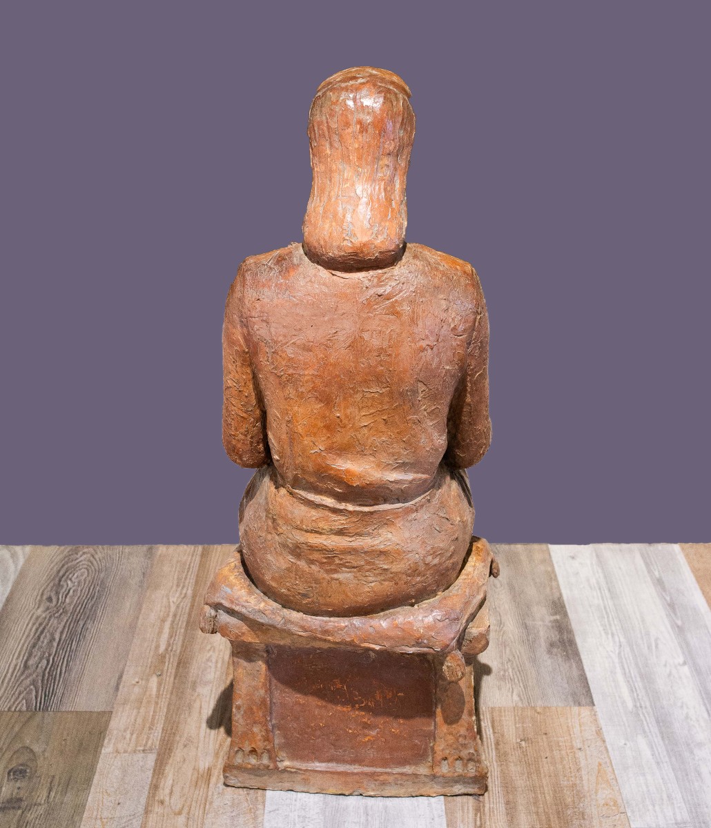 Scultura in terracotta, "Maternità", Metà del '900-photo-4
