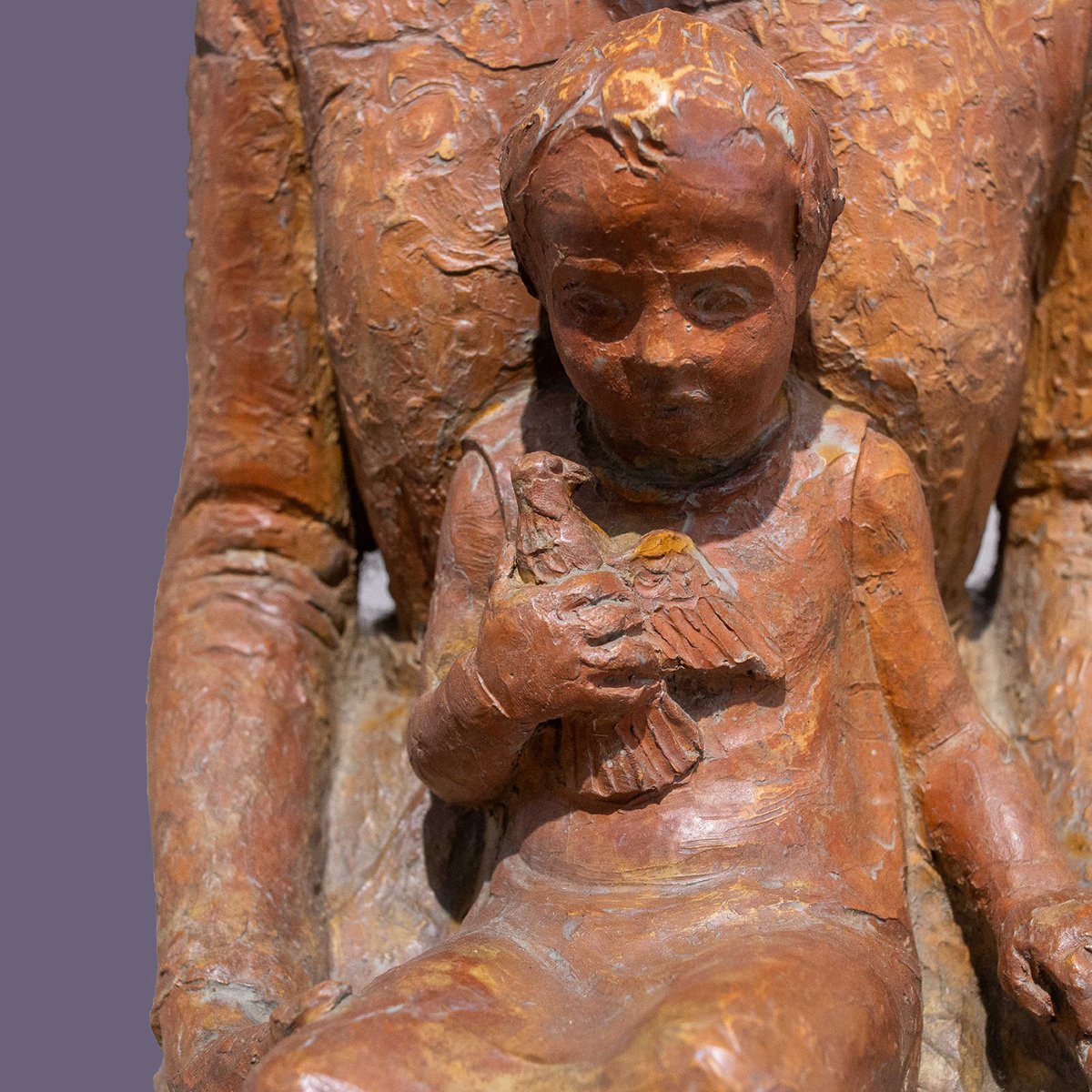 Scultura in terracotta, "Maternità", Metà del '900-photo-2