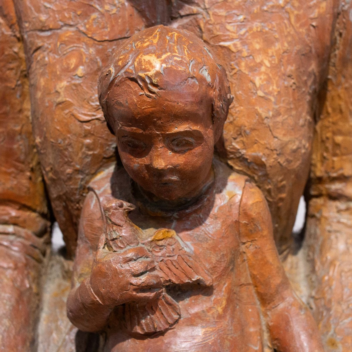 Scultura in terracotta, "Maternità", Metà del '900-photo-3