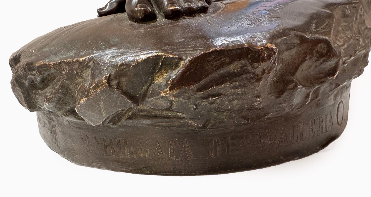 Odoardo Tabacchi (1831 - 1905), “Tuffolina”,scultura in bronzo, 1886-photo-2