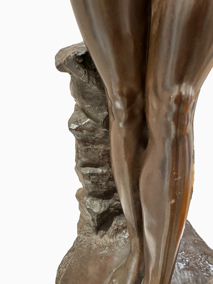 Odoardo Tabacchi (1831 - 1905), “Tuffolina”,scultura in bronzo, 1886-photo-7