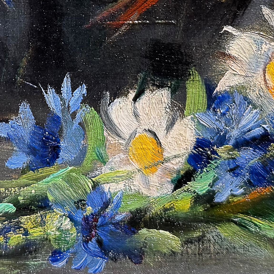 Alfio Paolo Graziani, "Vaso di Fiori", olio su tela, Epoca '900-photo-5