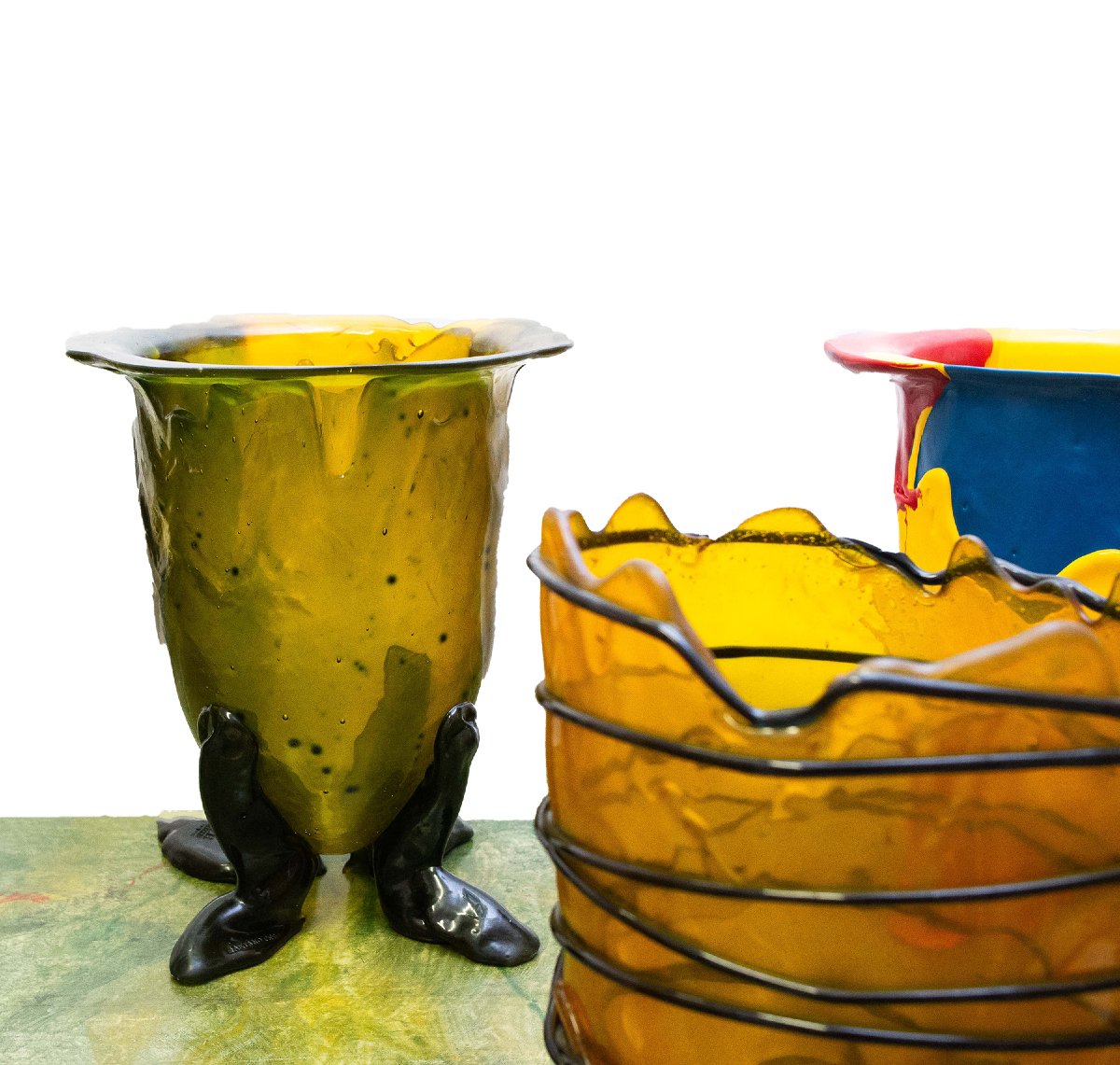 Gaetano Pesce per Fish Design, Set di 8 vasi, 1995, firmati-photo-1
