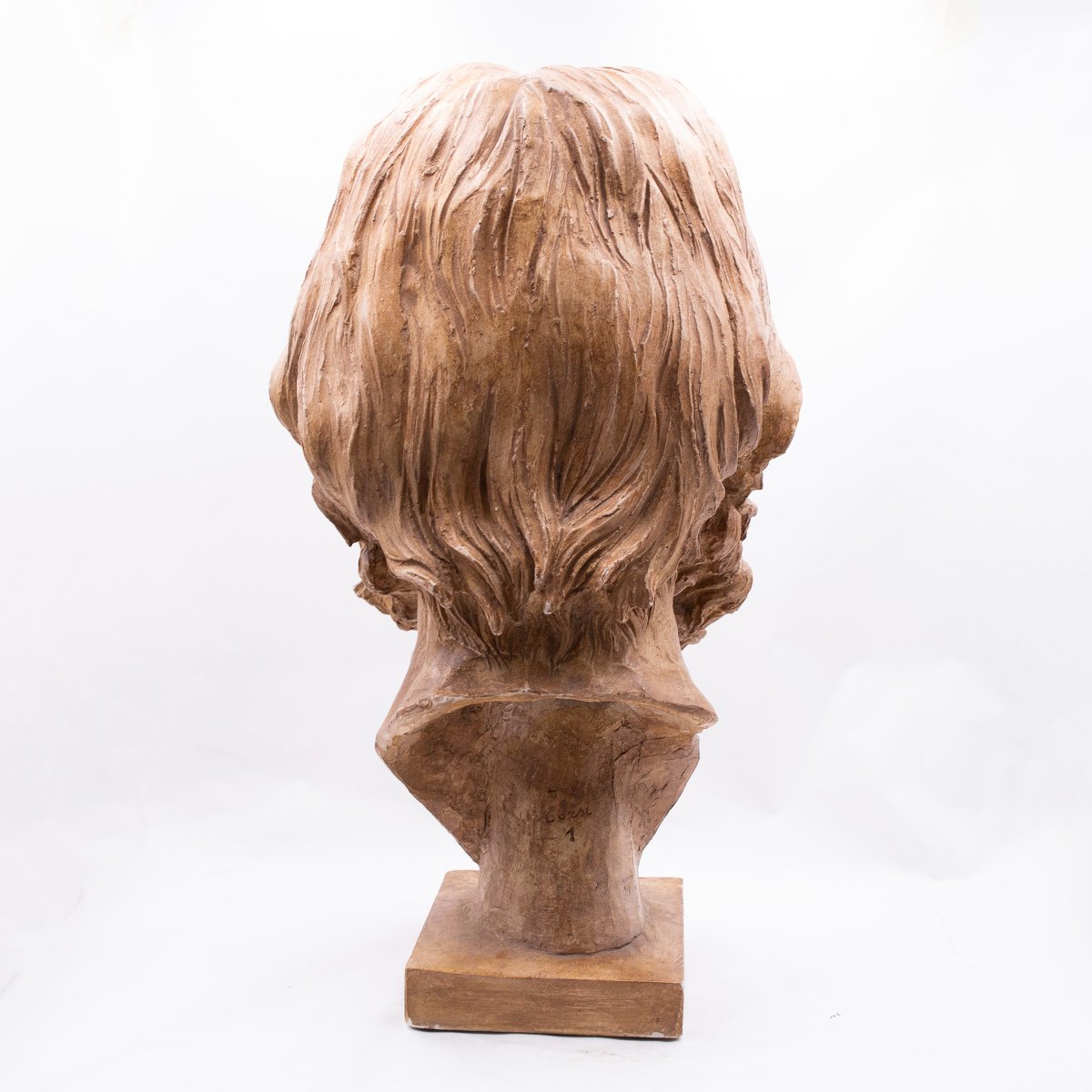 Scultura in gesso dipinto "Sandrun", Epoca '900-photo-4