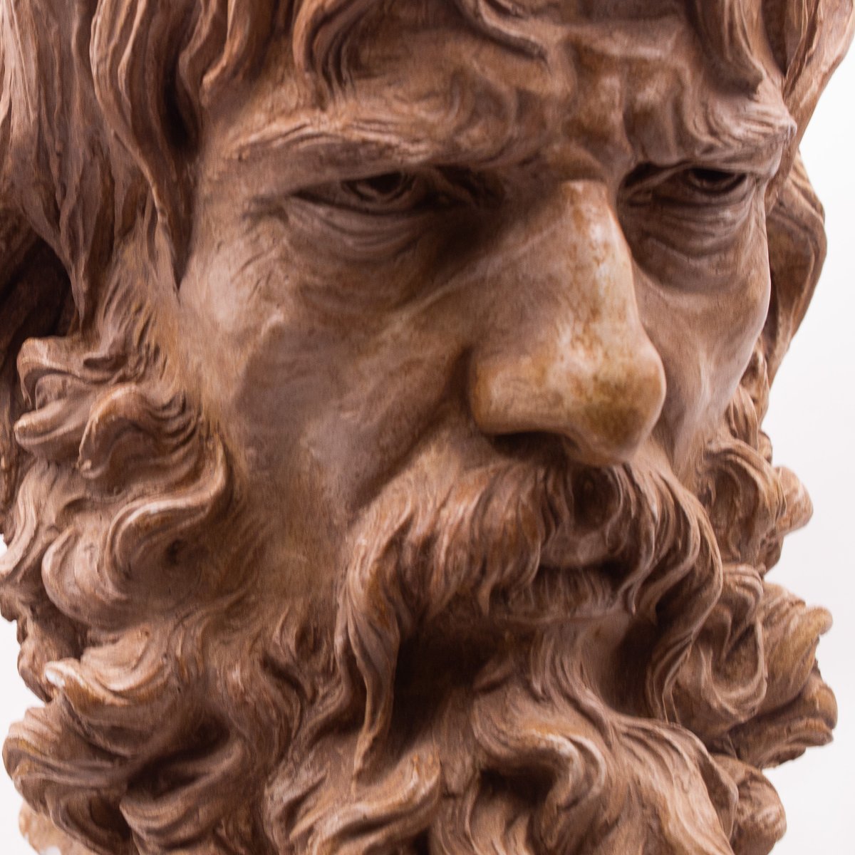 Scultura in gesso dipinto "Sandrun", Epoca '900-photo-4