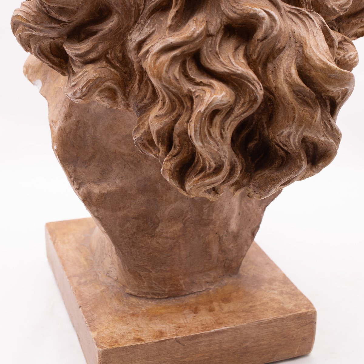 Scultura in gesso dipinto "Sandrun", Epoca '900-photo-5