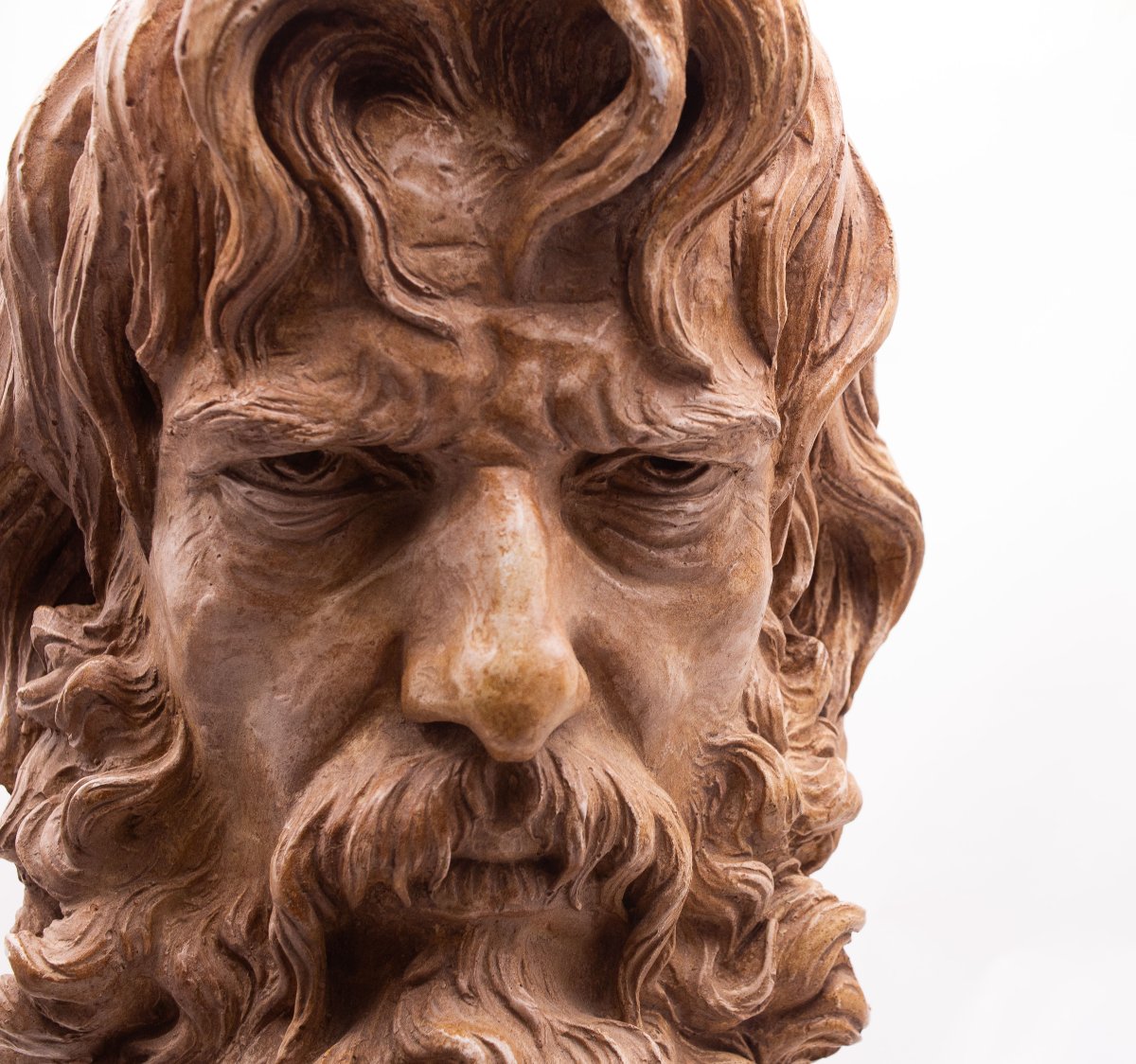 Scultura in gesso dipinto "Sandrun", Epoca '900-photo-7