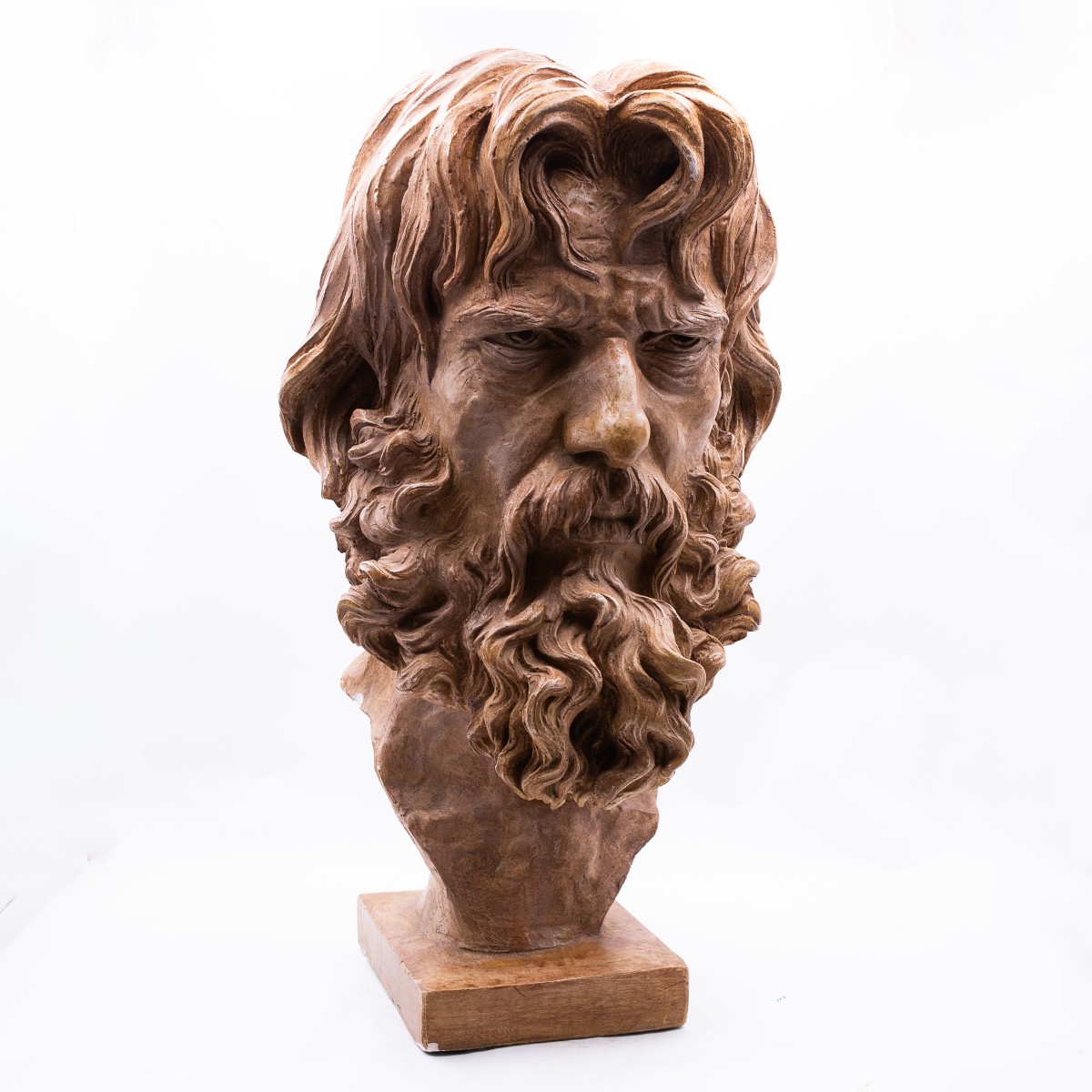 Scultura in gesso dipinto "Sandrun", Epoca '900