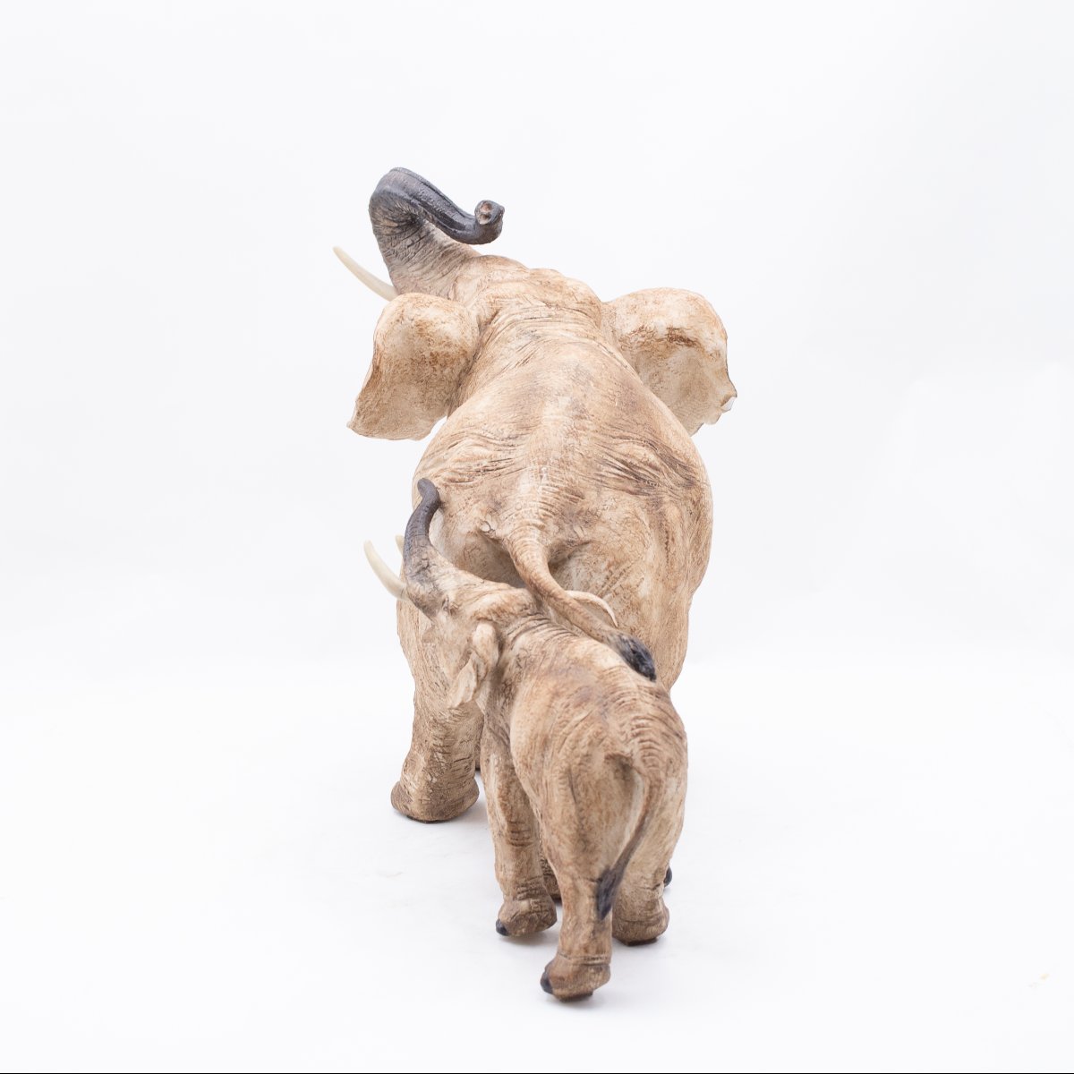 Cacciapuoti, "Elefanti", scultura in terracotta, firmata, Anni '40-photo-6