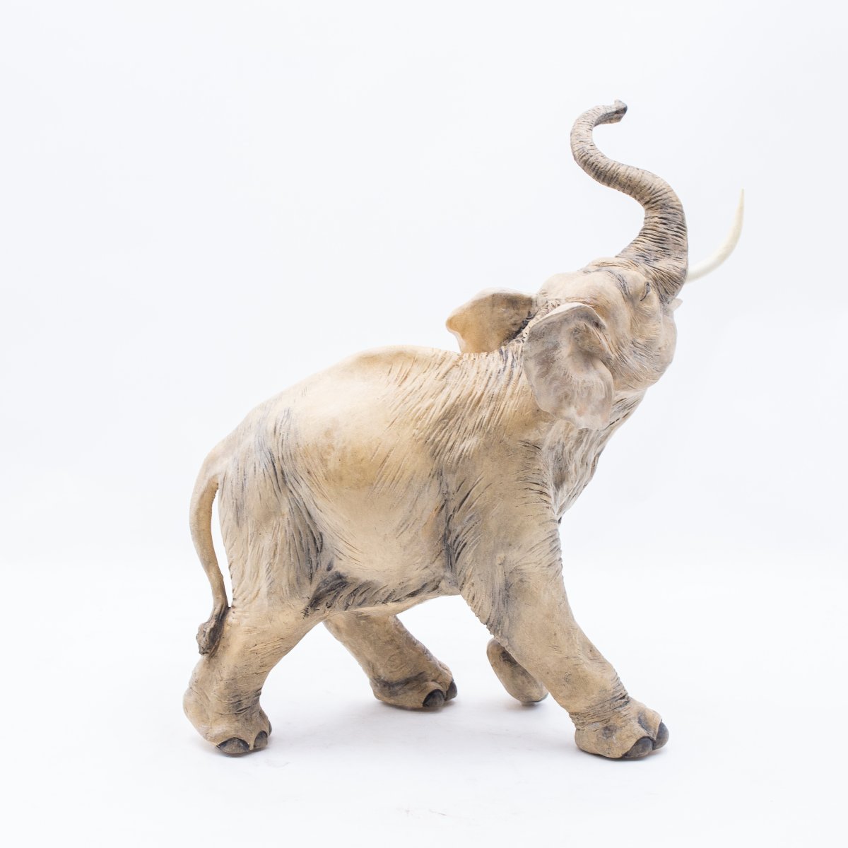 Cacciapuoti, "Elefante", scultura in terracotta, firmata, Anni '40-photo-2