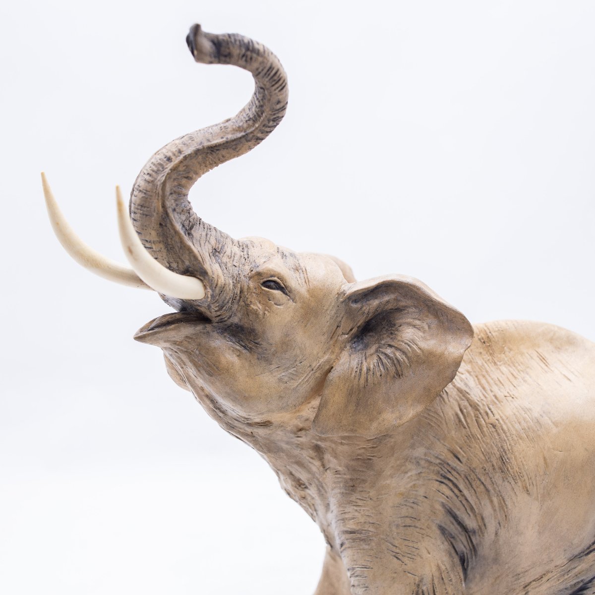 Cacciapuoti, "Elefante", scultura in terracotta, firmata, Anni '40-photo-1