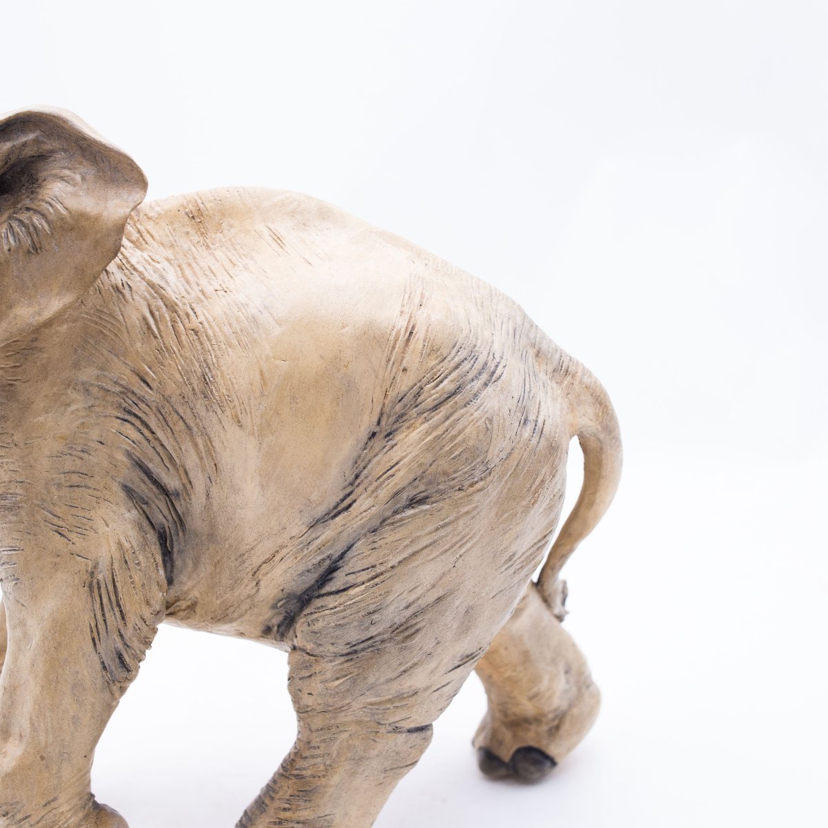 Cacciapuoti, "Elefante", scultura in terracotta, firmata, Anni '40-photo-4