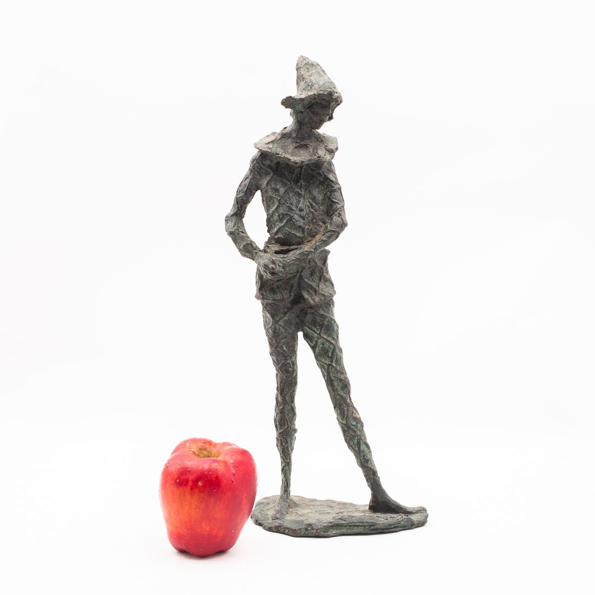 Augusto Murer Scultura in bronzo, "Arlecchino" Bronzo patinato, firmata alla base, XX Secolo-photo-4