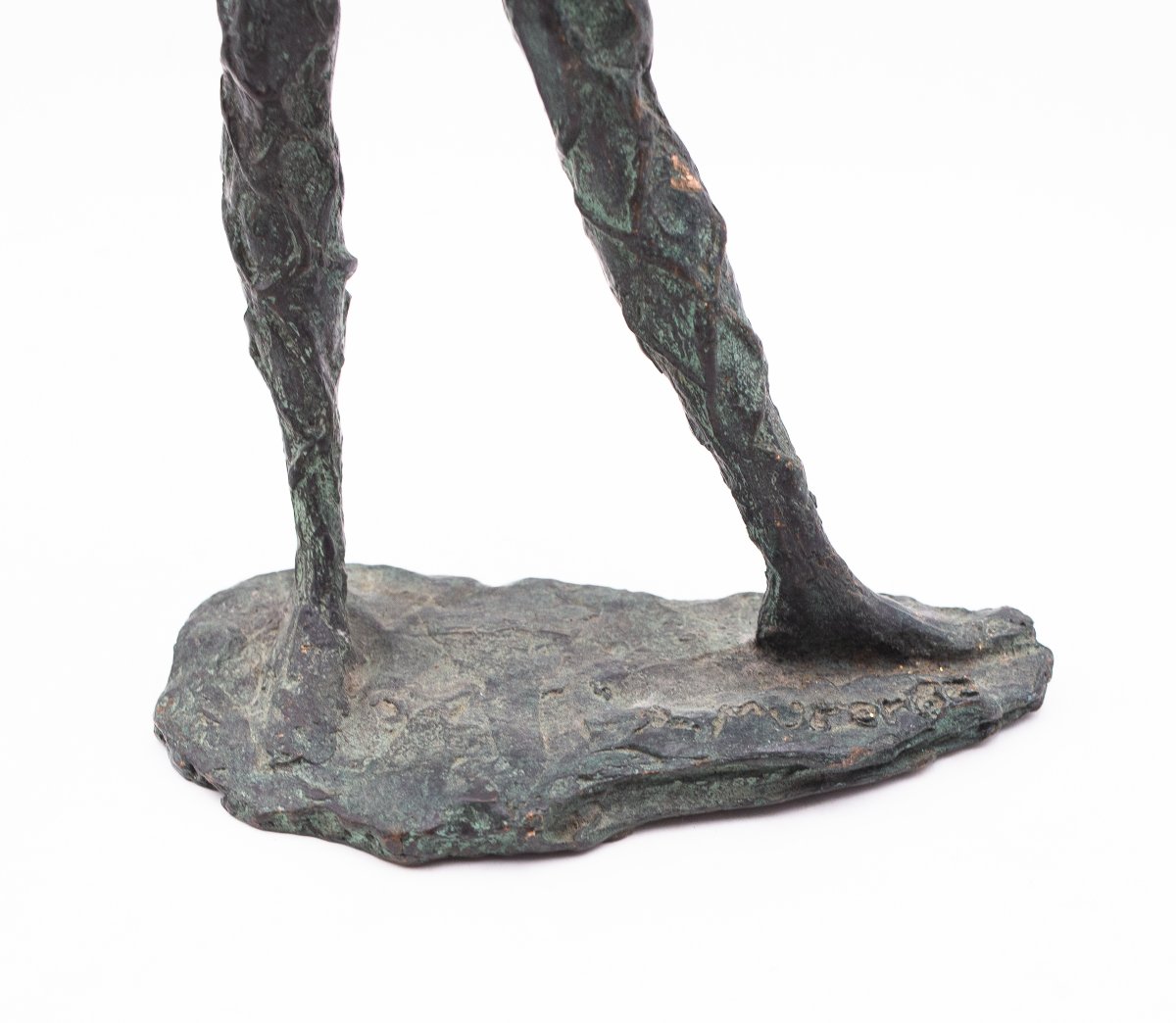 Augusto Murer Scultura in bronzo, "Arlecchino" Bronzo patinato, firmata alla base, XX Secolo-photo-3