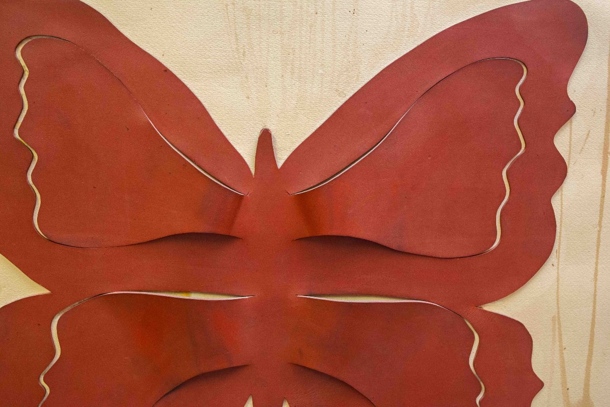 Mario Ceroli, "Farfalla", Linoleum su carta, tiratura 99, 1970-photo-5