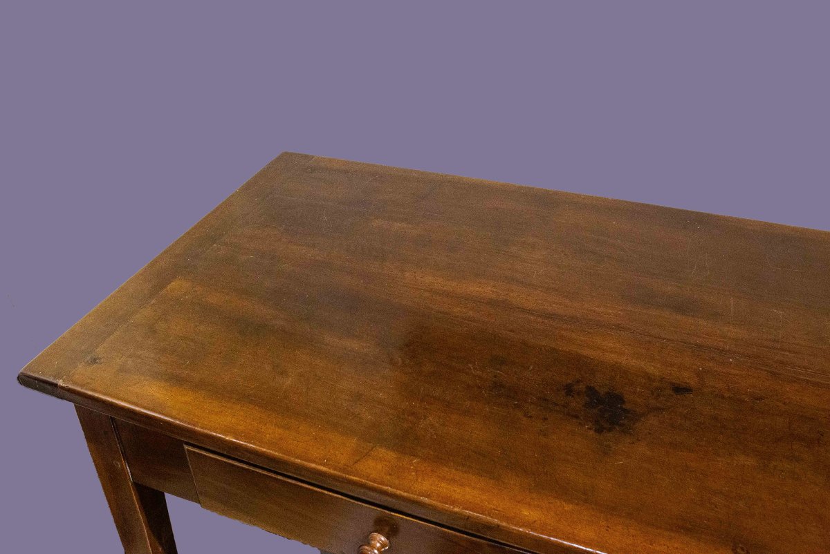 Tavolo scrivania in noce, Stile Neoclassico, Epoca Fine '700-photo-1