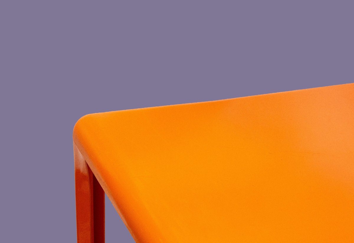Tavolo Design Vico Magistretti per Artemide, mod. Stadio 120, Anni '70-photo-3