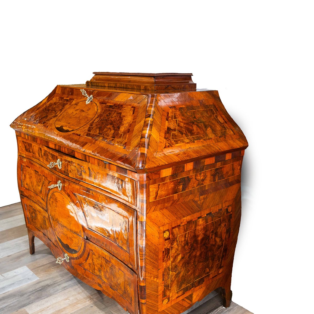 Vincenzo Bussola, in noce, Origine Lombardia, Mobile Ribalta ad urna, 1770-photo-3