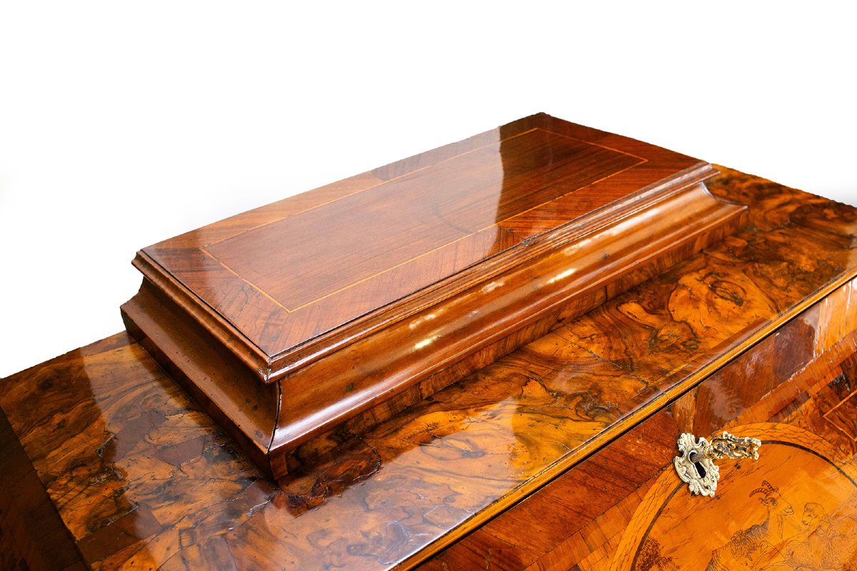 Vincenzo Bussola, in noce, Origine Lombardia, Mobile Ribalta ad urna, 1770-photo-3