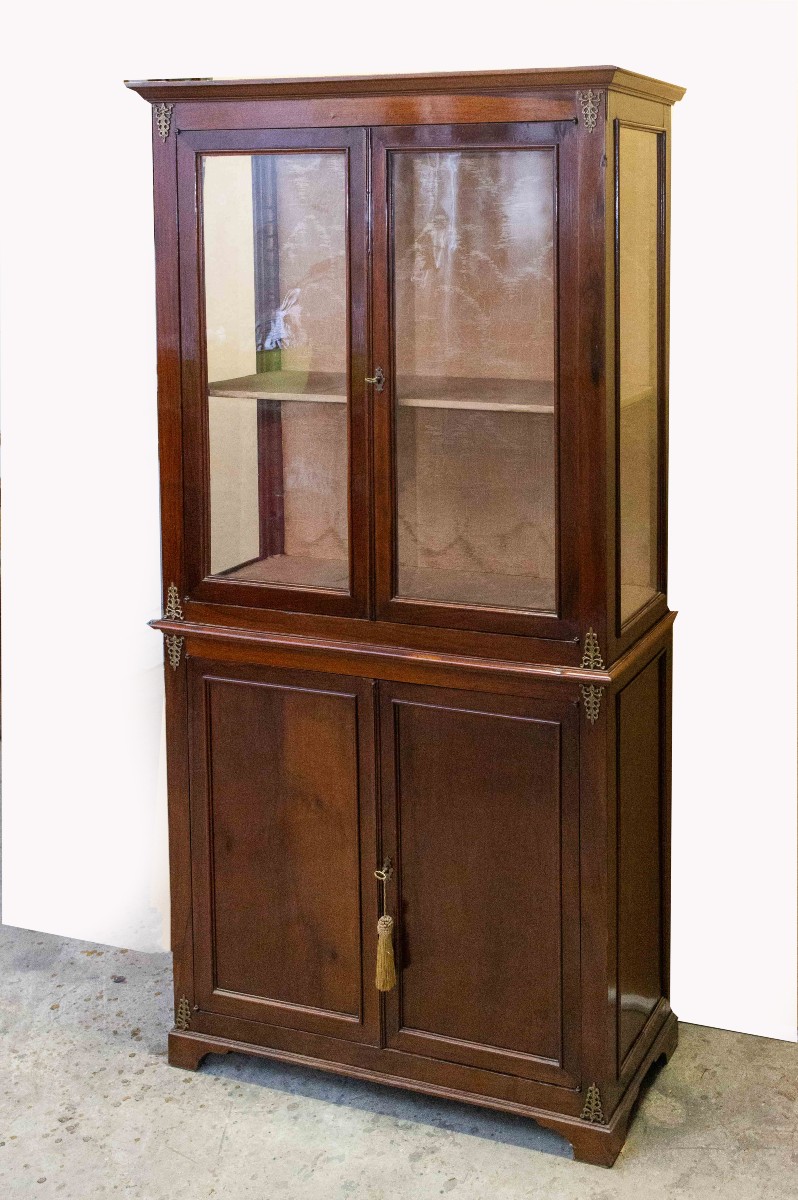Vetrinetta in noce massello, Epoca fine '800