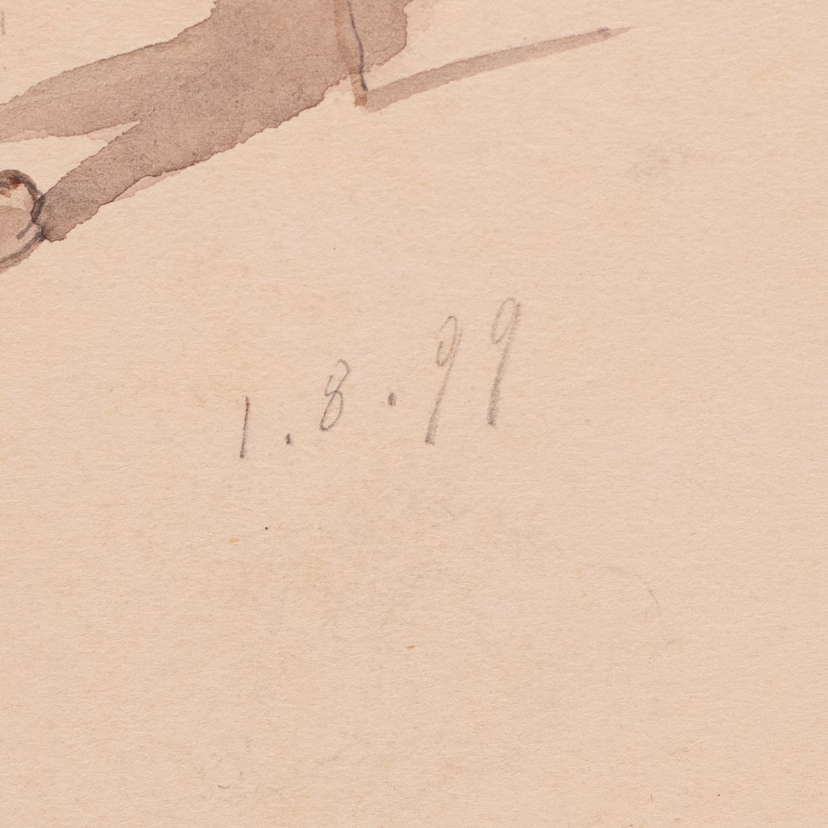 Lorenzo Delleani, "Figure Popolari", acqurello su carta, 1.8.1899-photo-4