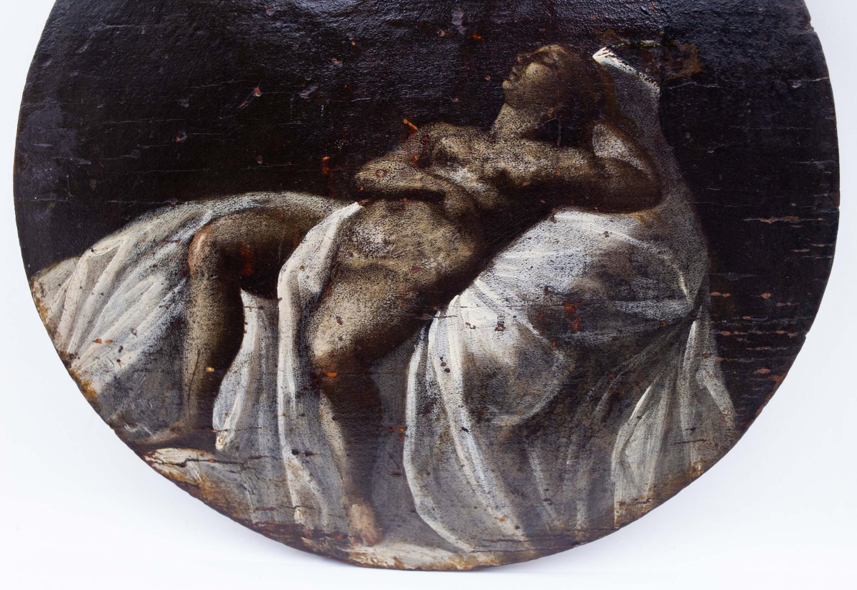 Maria Maddalena dormiente, olio su tavola, Epoca '600-photo-1