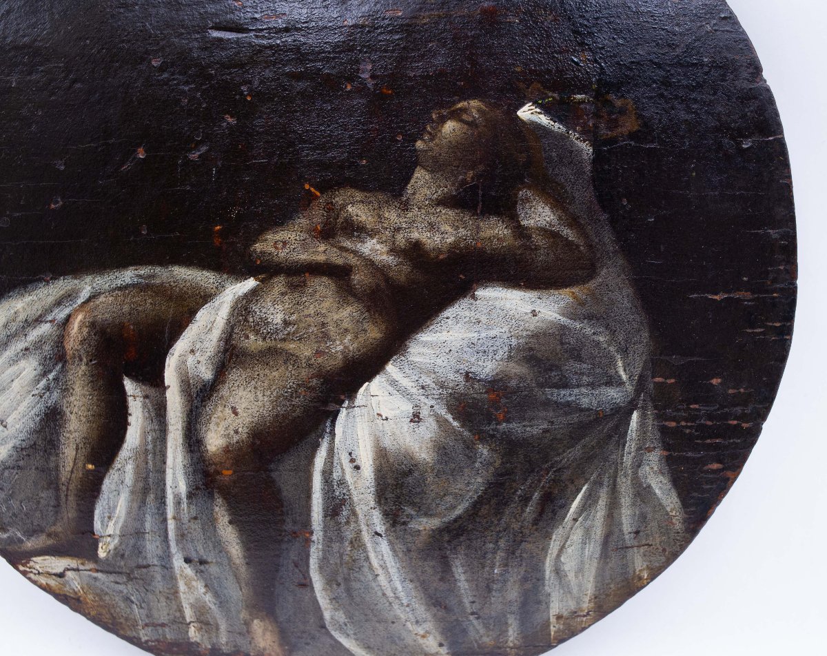 Maria Maddalena dormiente, olio su tavola, Epoca '600-photo-2