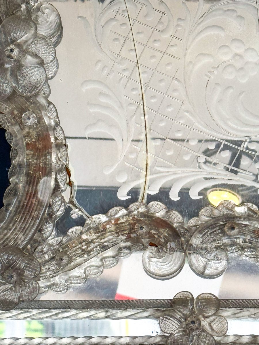 Specchiera in vetro di Murano – Prima metà del '900-photo-1