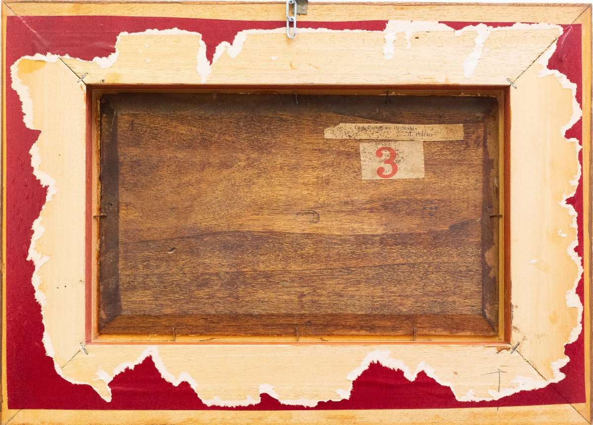 Ciro Denza, Serie di quattro vedute costiere e paesaggi, olio su tavola, fine XIX – inizio XX -photo-7