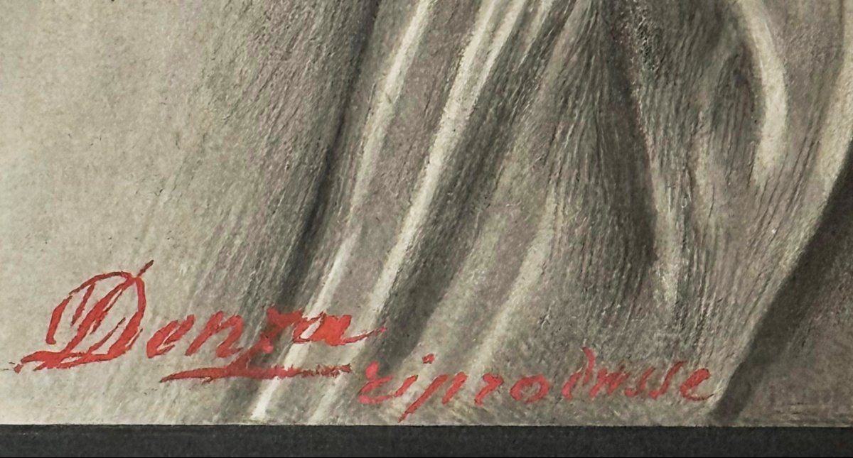 Ciro Denza, Studio dal Domenichino – Dettaglio della “Comunione di San Girolamo”, '800-photo-3