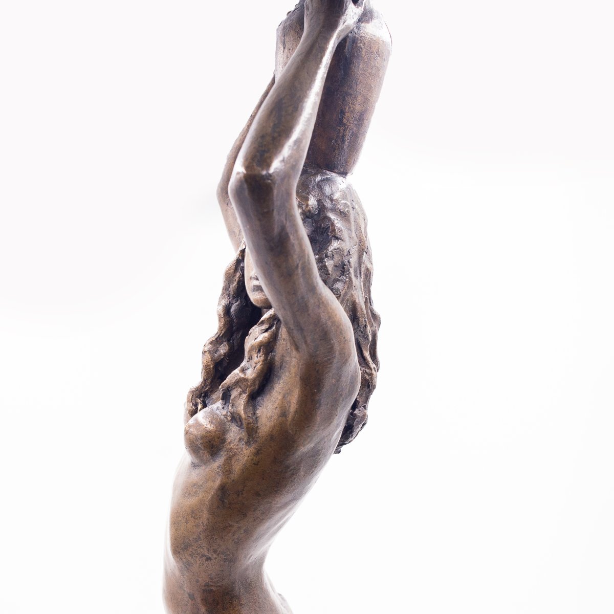 Giuseppe Siccardi, "Portatrice d'acqua orientale", bronzo, Epoca XX-photo-6