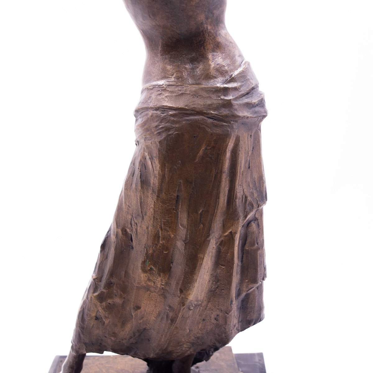 Giuseppe Siccardi, "Portatrice d'acqua orientale", bronzo, Epoca XX-photo-7