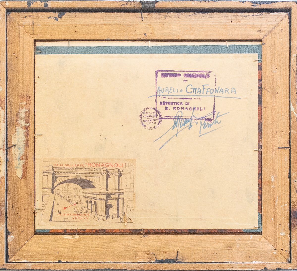 Aurelio Craffonara, "Meditazione", acquerello su carta, Epoca '900-photo-3