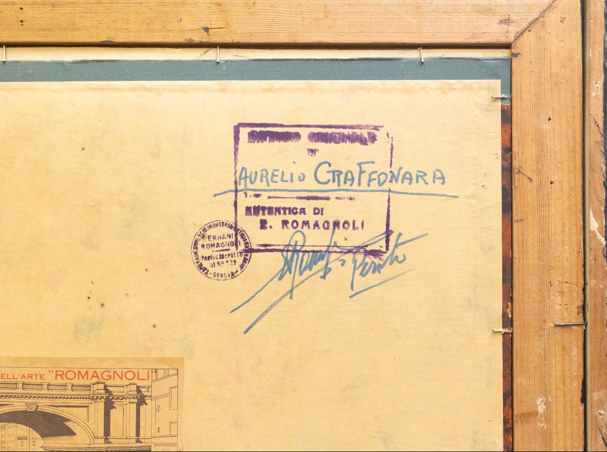 Aurelio Craffonara, "Meditazione", acquerello su carta, Epoca '900-photo-2