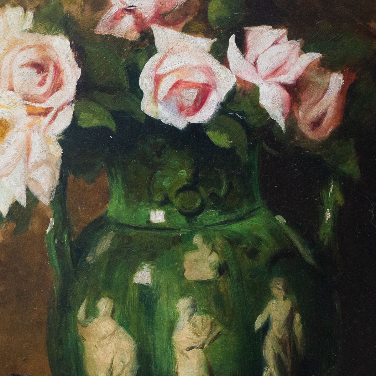 Eugenio Farello, "Natura Morta con fiori", olio su tela, firmato, XX Secolo-photo-4