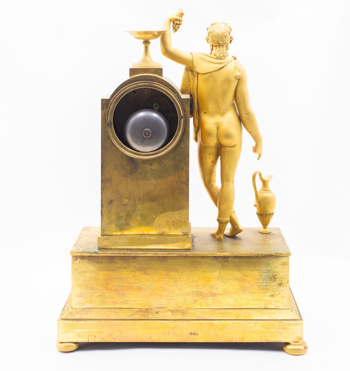 Orologio da tavolo francese in bronzo dorato – Impero, circa 1815-photo-3