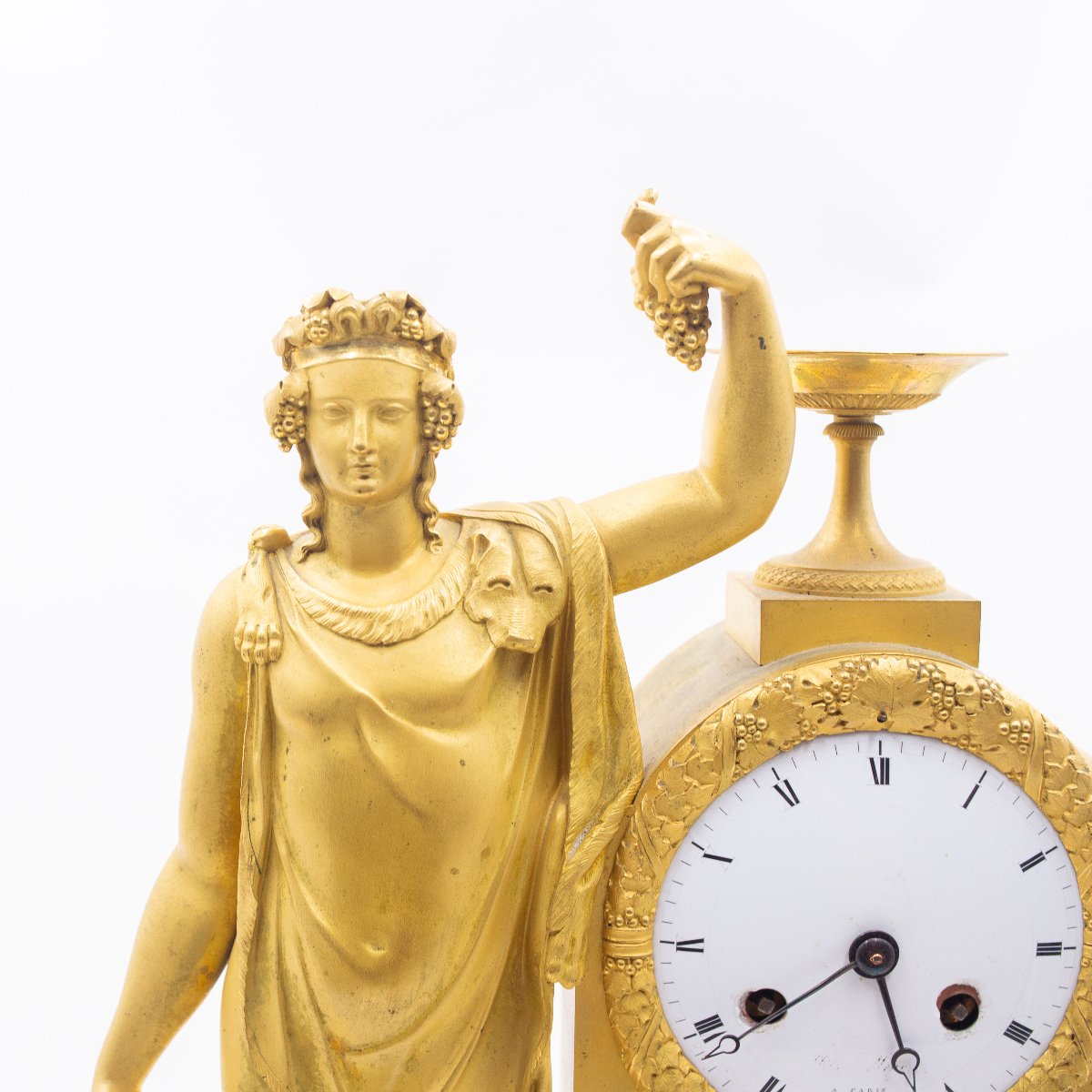 Orologio da tavolo francese in bronzo dorato – Impero, circa 1815-photo-3