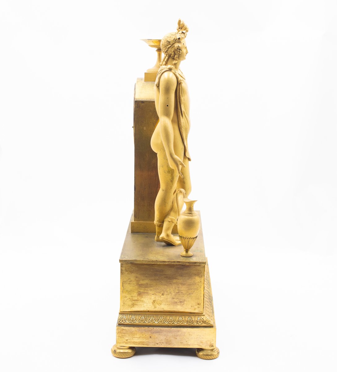 Orologio da tavolo francese in bronzo dorato – Impero, circa 1815-photo-7