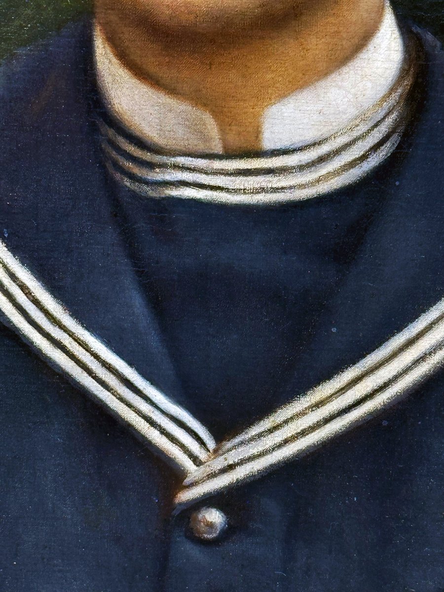 Ritratto di Giovane, olio su tela, Epoca Fine XIX secolo-photo-2